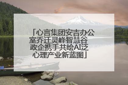 心言集团安吉办公室乔迁灵峰智慧谷 政企携手共绘AI泛心理产业新蓝图