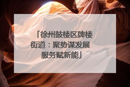 徐州鼓楼区牌楼街道：聚势谋发展 服务赋新能