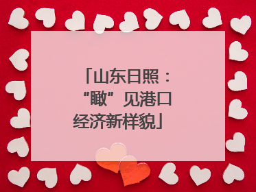 山东日照：“瞰”见港口经济新样貌