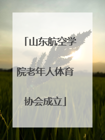 山东航空学院老年人体育协会成立