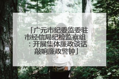 广元市纪委监委驻市经信局纪检监察组：开展集体廉政谈话 敲响廉政警钟