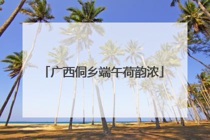 广西侗乡端午荷韵浓