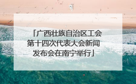广西壮族自治区工会第十四次代表大会新闻发布会在南宁举行