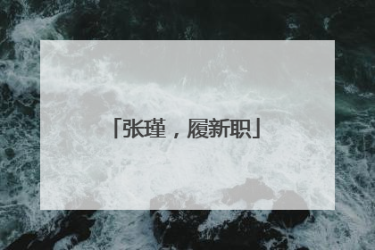 张瑾，履新职