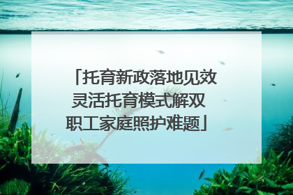 托育新政落地见效 灵活托育模式解双职工家庭照护难题