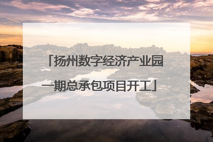 扬州数字经济产业园一期总承包项目开工