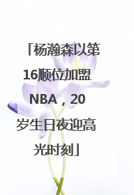 杨瀚森以第16顺位加盟NBA，20岁生日夜迎高光时刻