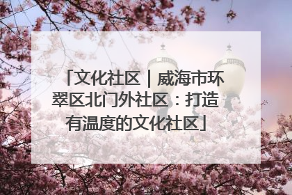 文化社区｜威海市环翠区北门外社区：打造有温度的文化社区
