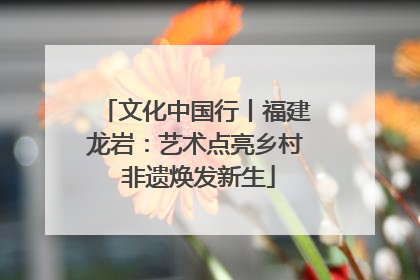 文化中国行丨福建龙岩：艺术点亮乡村 非遗焕发新生