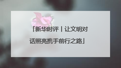 新华时评丨让文明对话照亮携手前行之路