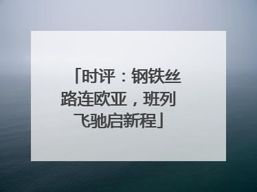 时评：钢铁丝路连欧亚，班列飞驰启新程
