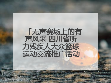 无声赛场上的有声风采 四川省听力残疾人大众篮球运动交流推广活动圆满落幕