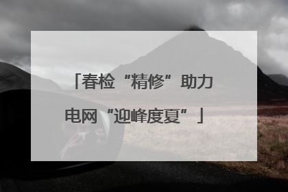 春检“精修”助力电网“迎峰度夏”