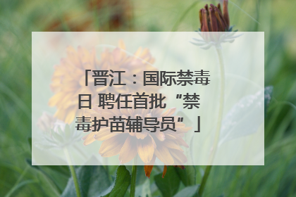 晋江：国际禁毒日 聘任首批“禁毒护苗辅导员”