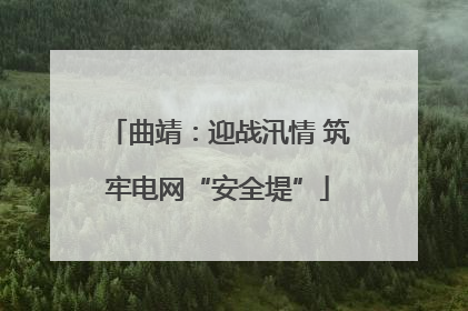 曲靖：迎战汛情 筑牢电网“安全堤”