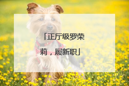 正厅级罗荣莉，履新职