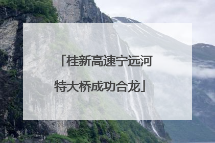 桂新高速宁远河特大桥成功合龙