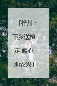 桦川：下乡送检定 暖心助农兴