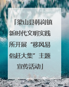 梁山县韩岗镇新时代文明实践所开展“移风易俗赶大集”主题宣传活动