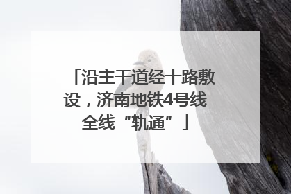 沿主干道经十路敷设，济南地铁4号线全线“轨通”