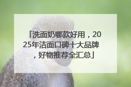 洗面奶哪款好用,2025年洁面口碑十大品牌,好物推荐全汇总