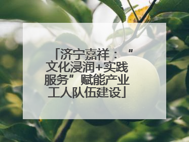 济宁嘉祥：“文化浸润+实践服务”赋能产业工人队伍建设