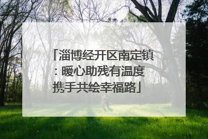 淄博经开区南定镇：暖心助残有温度 携手共绘幸福路