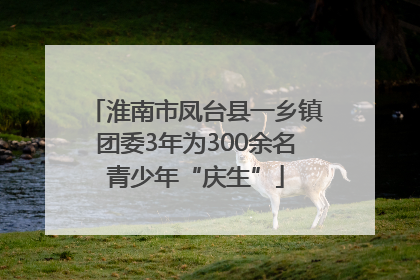 淮南市凤台县一乡镇团委3年为300余名青少年“庆生”