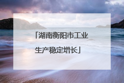 湖南衡阳市工业生产稳定增长