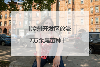 漳州开发区放流7万余尾苗种
