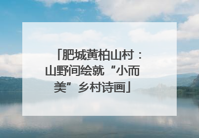 肥城黄柏山村：山野间绘就“小而美”乡村诗画