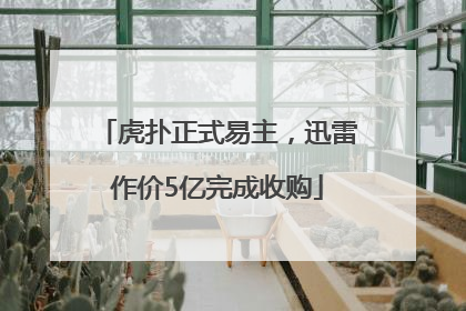 虎扑正式易主，迅雷作价5亿完成收购