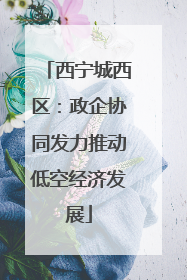 西宁城西区：政企协同发力推动低空经济发展
