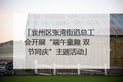 襄州区张湾街道总工会开展“端午童趣 双节同庆”主题活动
