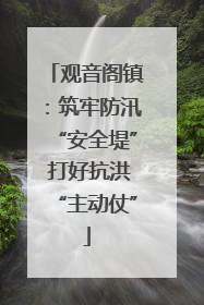观音阁镇：筑牢防汛“安全堤” 打好抗洪“主动仗”