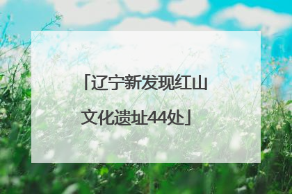 辽宁新发现红山文化遗址44处