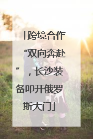 跨境合作“双向奔赴”，长沙装备叩开俄罗斯大门