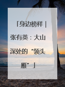 身边榜样｜张有英：大山深处的“领头雁”