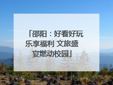 邵阳：好看好玩乐享福利 文旅盛宴燃动校园