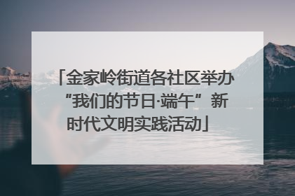 金家岭街道各社区举办“我们的节日·端午”新时代文明实践活动