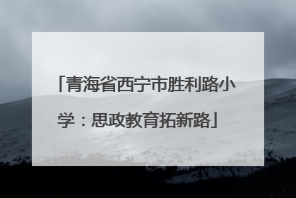 青海省西宁市胜利路小学：思政教育拓新路