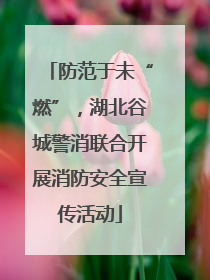 防范于未“燃”，湖北谷城警消联合开展消防安全宣传活动