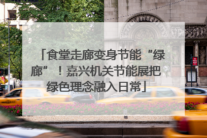 食堂走廊变身节能“绿廊”！嘉兴机关节能展把绿色理念融入日常