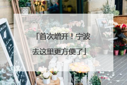 首次增开！宁波去这里更方便了