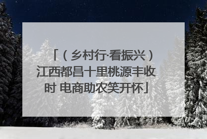（乡村行·看振兴）江西都昌十里桃源丰收时 电商助农笑开怀
