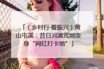 （乡村行·看振兴）黄山屯溪：昔日河滩荒地变身“网红打卡地”
