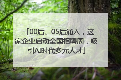 00后、05后涌入，这家企业启动全国招聘周，吸引AI时代多元人才