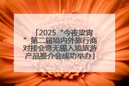 2025“今夜梁宵”第二届境内外旅行商对接会暨无锡入境旅游产品推介会成功举办