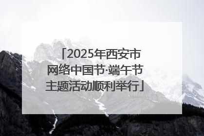 2025年西安市网络中国节·端午节主题活动顺利举行