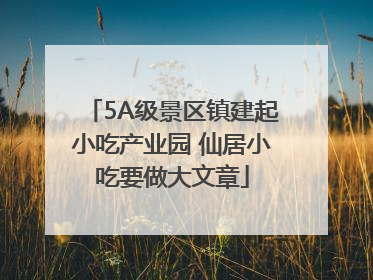 5A级景区镇建起小吃产业园 仙居小吃要做大文章